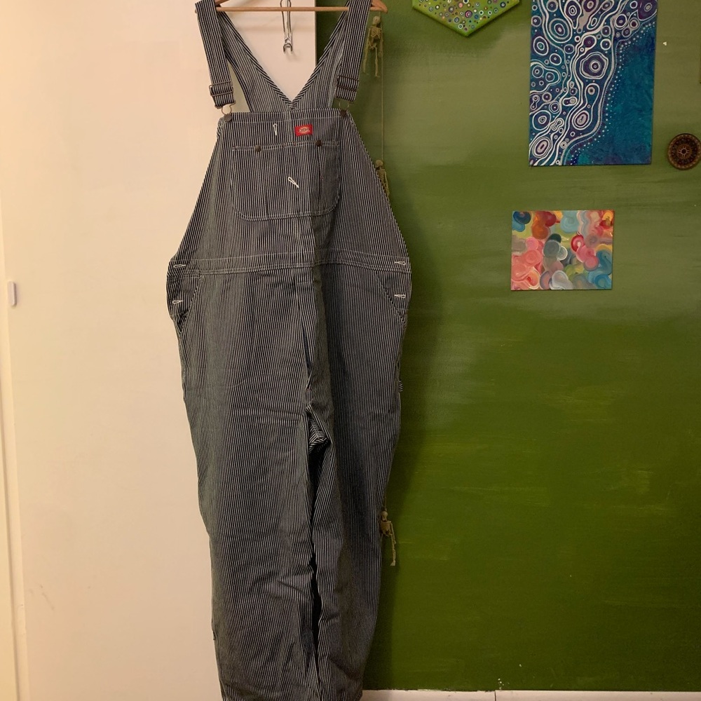 Dickies Hickory Stripe Bib Overalls